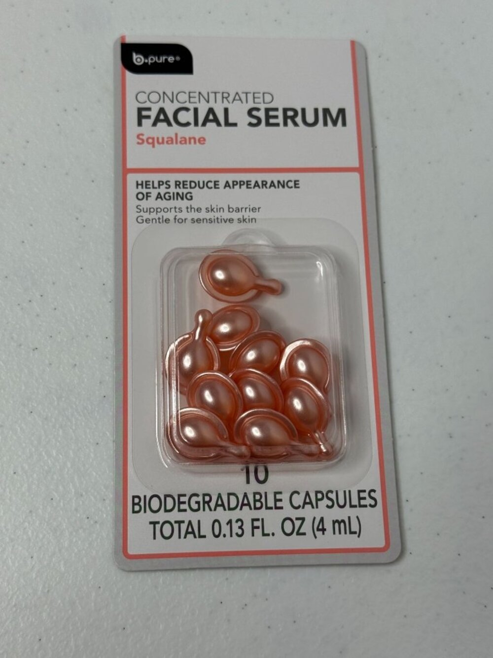B.Pure Squalane Facial Serum Capsules 10 Count Skincare Clean Girl